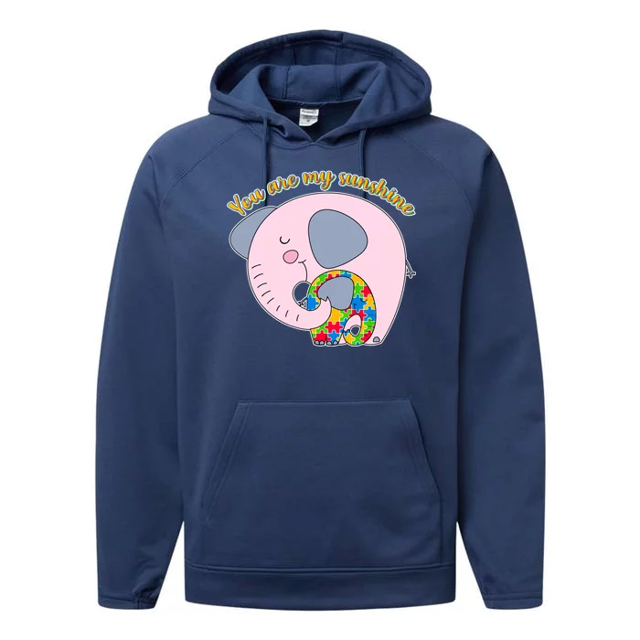 You Are My Sunshine Autism Awareness Performance Fleece Hoodie