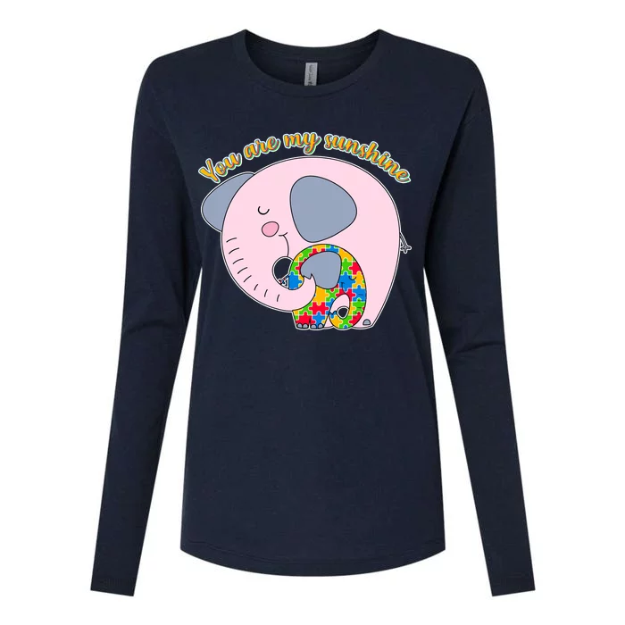 You Are My Sunshine Autism Awareness Womens Cotton Relaxed Long Sleeve T-Shirt