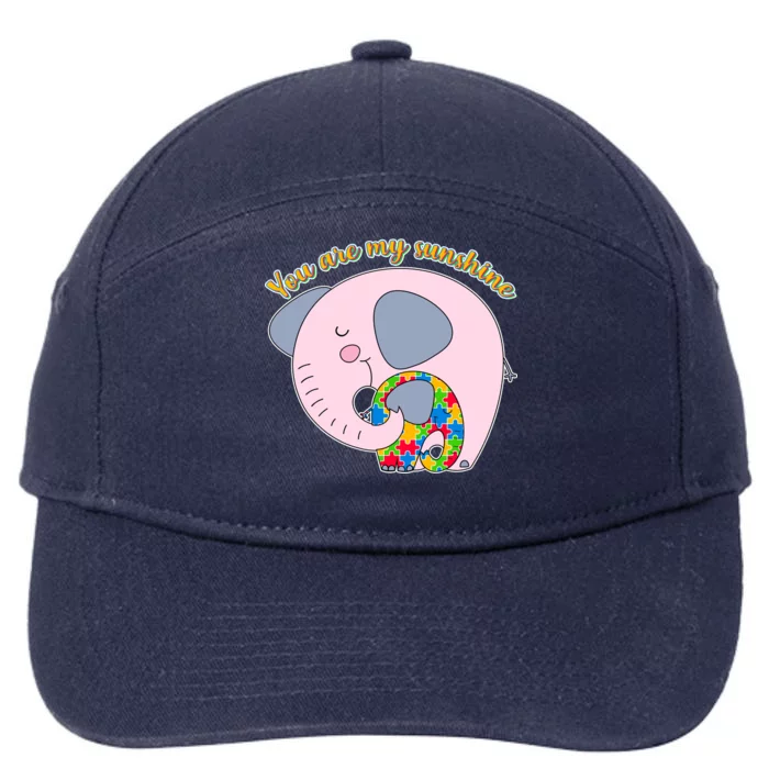 You Are My Sunshine Autism Awareness 7-Panel Snapback Hat