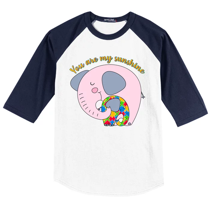 You Are My Sunshine Autism Awareness Baseball Sleeve Shirt