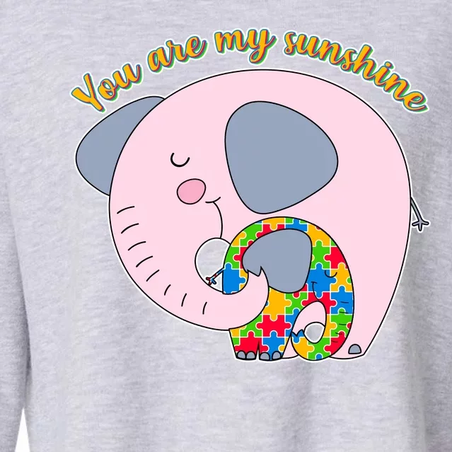 You Are My Sunshine Autism Awareness Cropped Pullover Crew