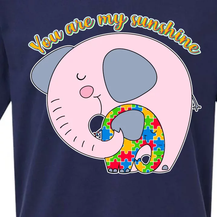 You Are My Sunshine Autism Awareness Sueded Cloud Jersey T-Shirt