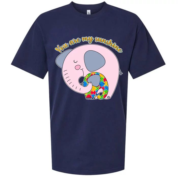 You Are My Sunshine Autism Awareness Sueded Cloud Jersey T-Shirt