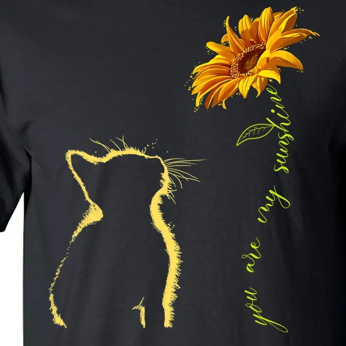 You Are My Sunshine Cat Sunflower Tall T-Shirt