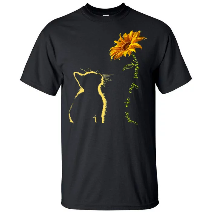 You Are My Sunshine Cat Sunflower Tall T-Shirt