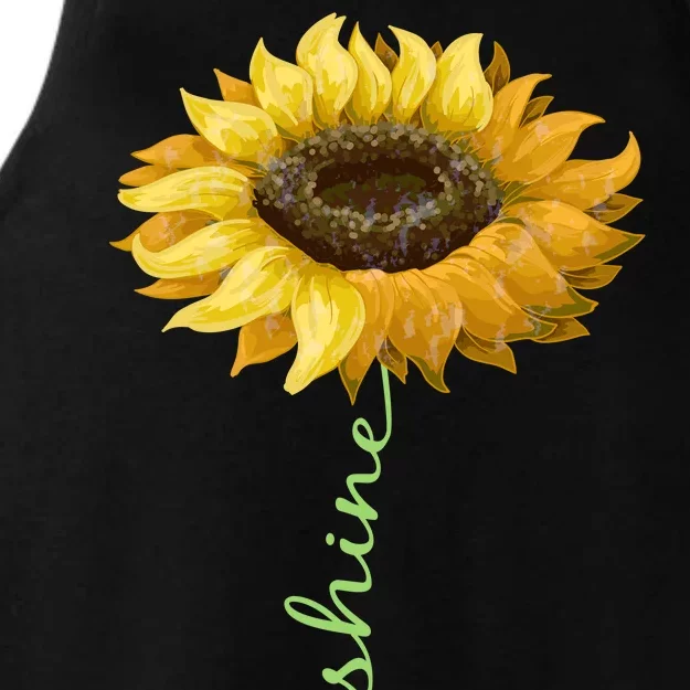 You Are My Sunshine Hippie Sunflower Ladies Tri-Blend Wicking Tank