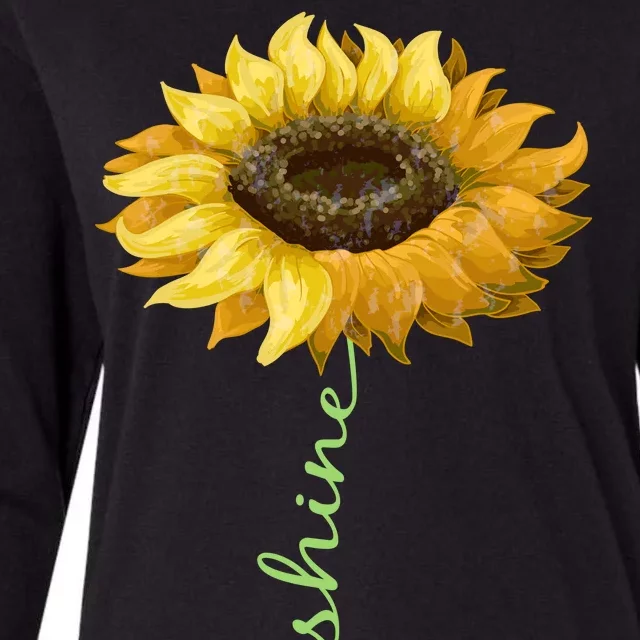 You Are My Sunshine Hippie Sunflower Womens Cotton Relaxed Long Sleeve T-Shirt