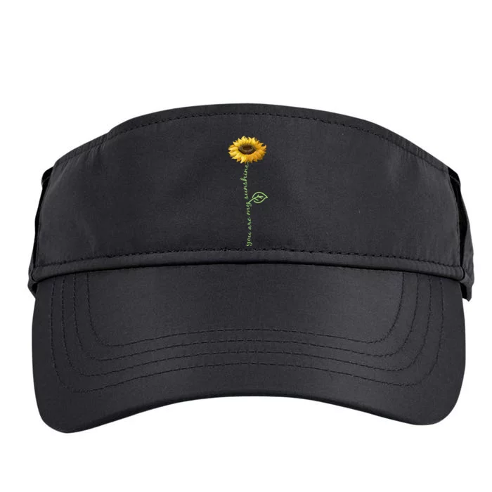 You Are My Sunshine Hippie Sunflower Adult Drive Performance Visor