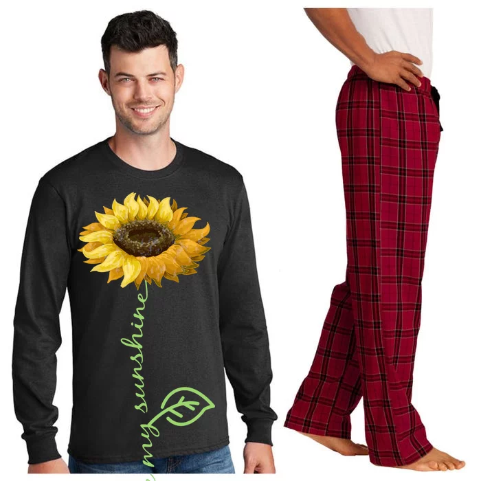 You Are My Sunshine Hippie Sunflower Long Sleeve Pajama Set