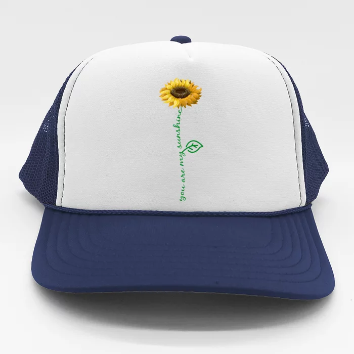 You Are My Sunshine Hippie Sunflower Trucker Hat