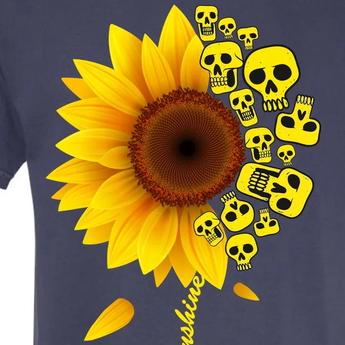 You Are My Sunshine Sunflower Skulls Garment-Dyed Heavyweight T-Shirt