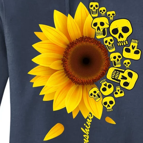 You Are My Sunshine Sunflower Skulls Women's Pullover Hoodie