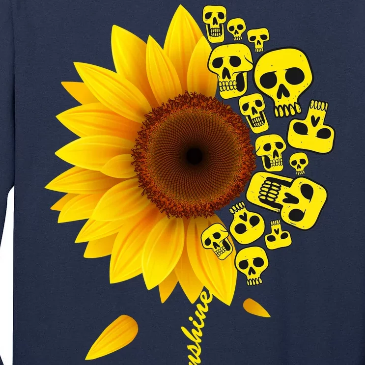 You Are My Sunshine Sunflower Skulls Tall Long Sleeve T-Shirt