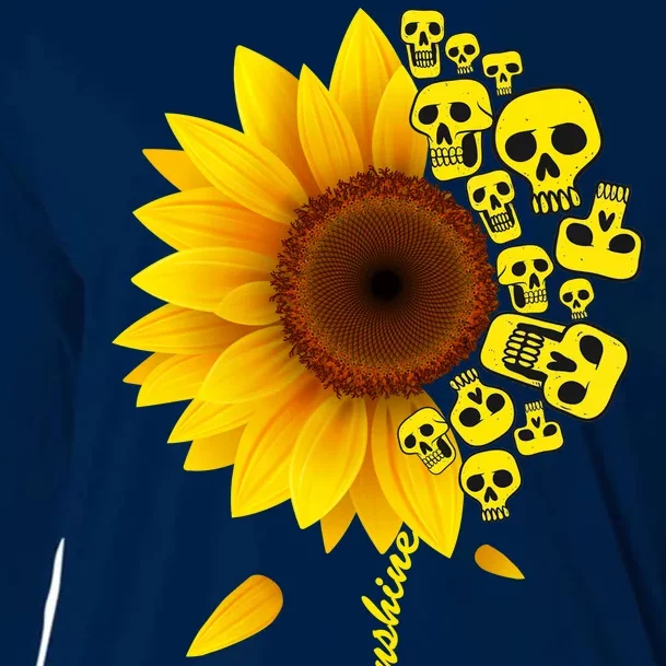 You Are My Sunshine Sunflower Skulls Cooling Performance Long Sleeve Crew