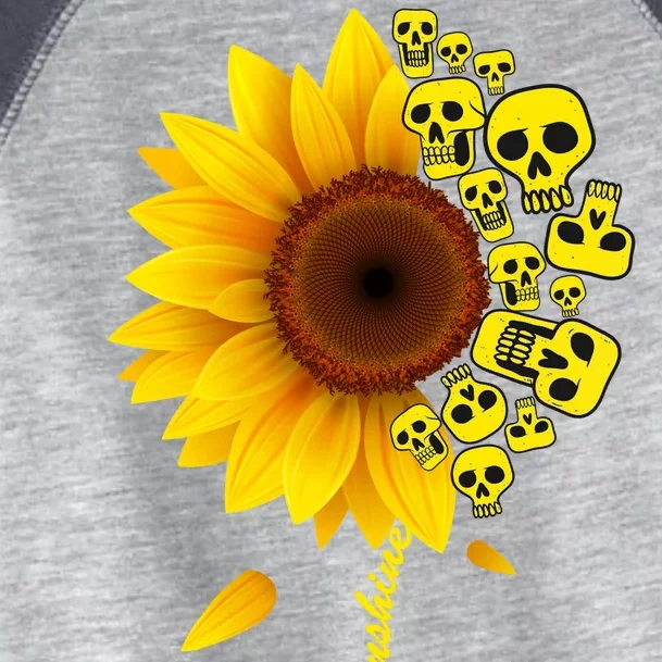 You Are My Sunshine Sunflower Skulls Toddler Fine Jersey T-Shirt