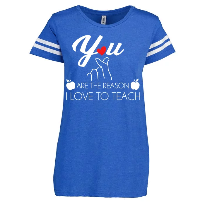 You Are The Reason I Love To Teach Enza Ladies Jersey Football T-Shirt