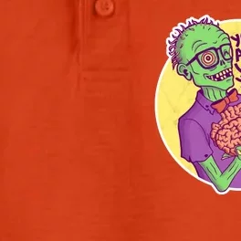 You Are What You Eat Zombie Nerd Brains Dry Zone Grid Performance Polo