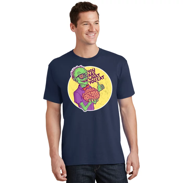 You Are What You Eat Zombie Nerd Brains T-Shirt