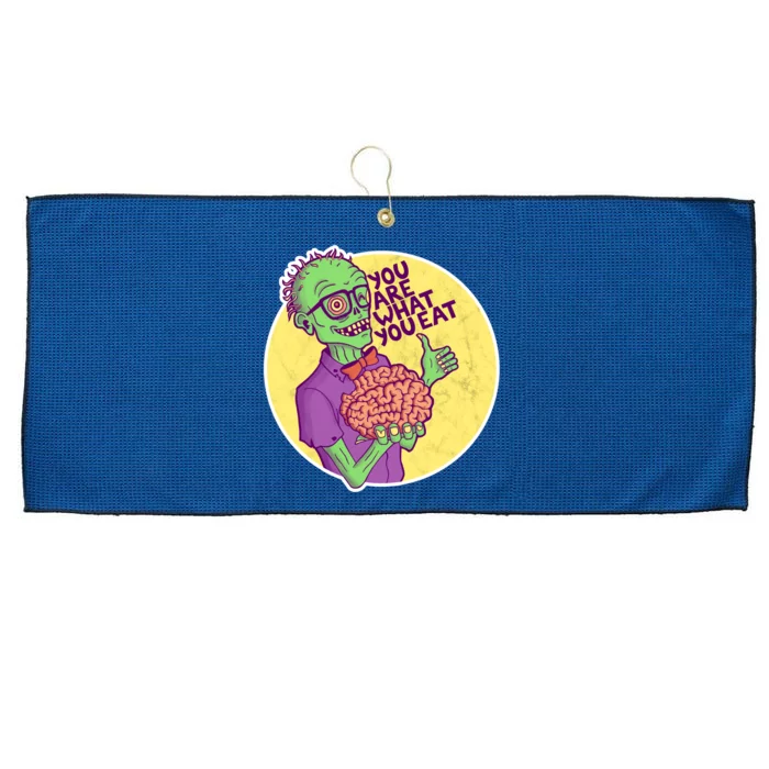 You Are What You Eat Zombie Nerd Brains Large Microfiber Waffle Golf Towel