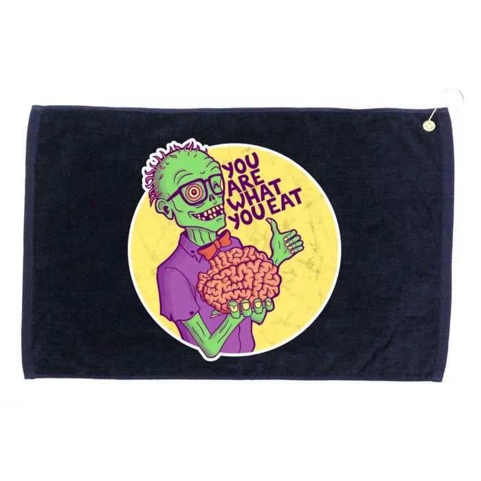 You Are What You Eat Zombie Nerd Brains Grommeted Golf Towel