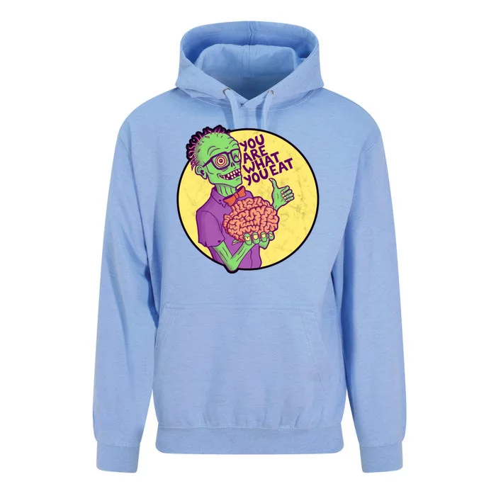 You Are What You Eat Zombie Nerd Brains Unisex Surf Hoodie