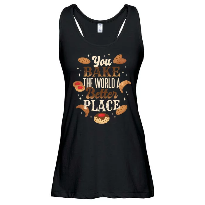 You Bake The World A Better Place Ladies Essential Flowy Tank