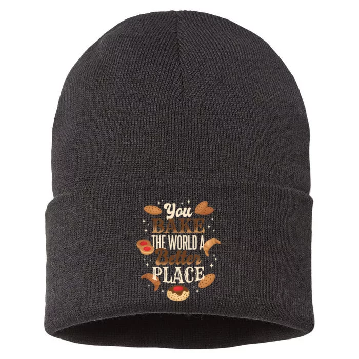 You Bake The World A Better Place Sustainable Knit Beanie