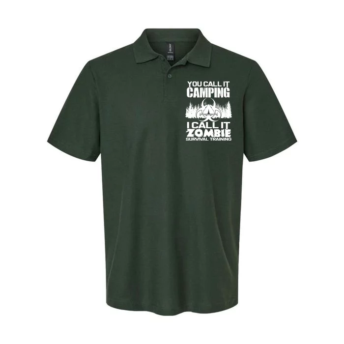 You Call It Camping I Call it Zombie Survival Training Softstyle Adult Sport Polo