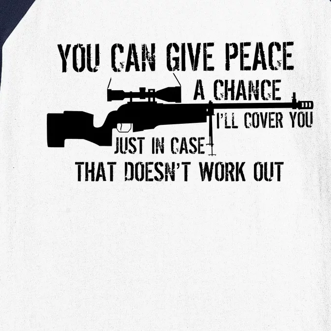 You Can Give Peace A Chance Baseball Sleeve Shirt