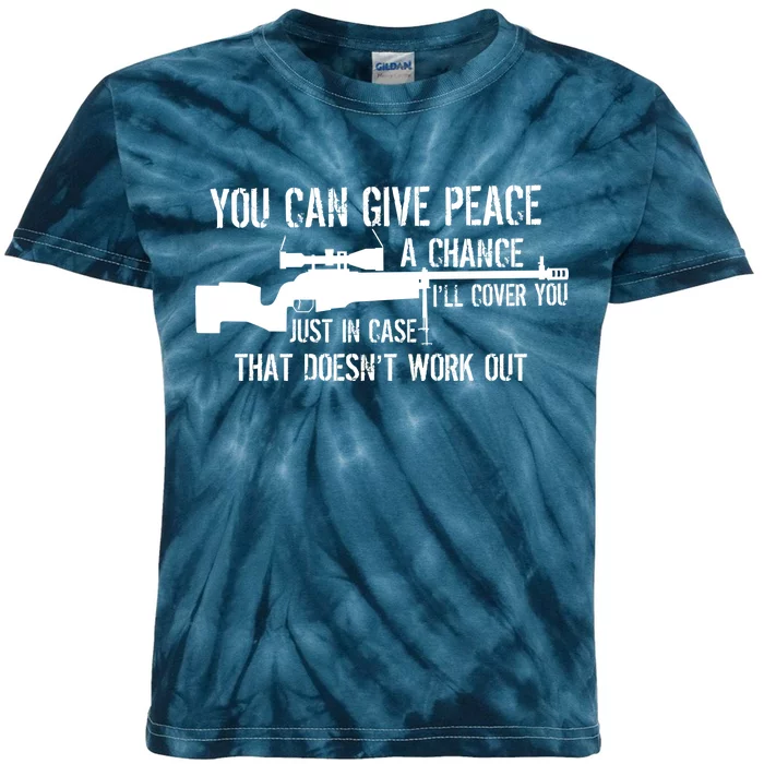 You Can Give Peace A Chance Kids Tie-Dye T-Shirt