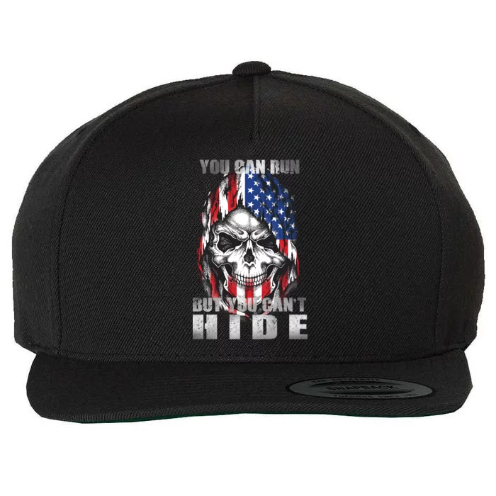 You Can Run But You Can't Hide Wool Snapback Cap