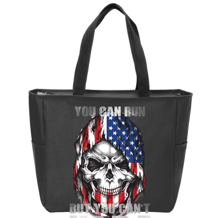 You Can Run But You Can't Hide Zip Tote Bag