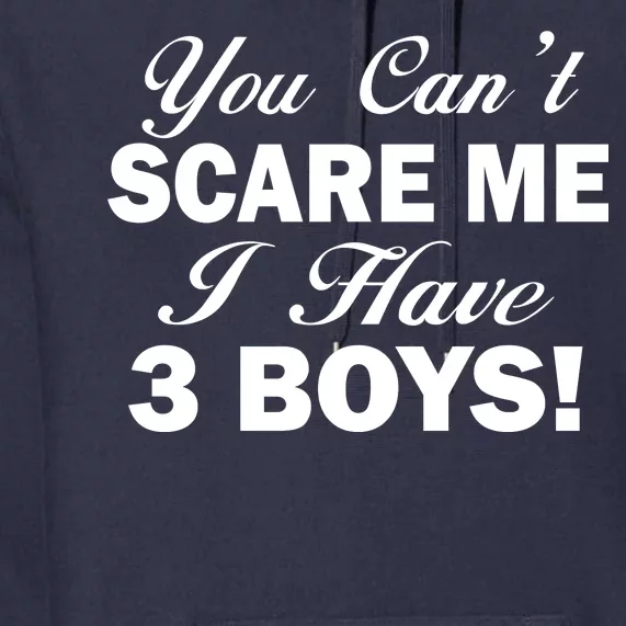 You Can't Scare Me I Have 3 Boys Premium Hoodie