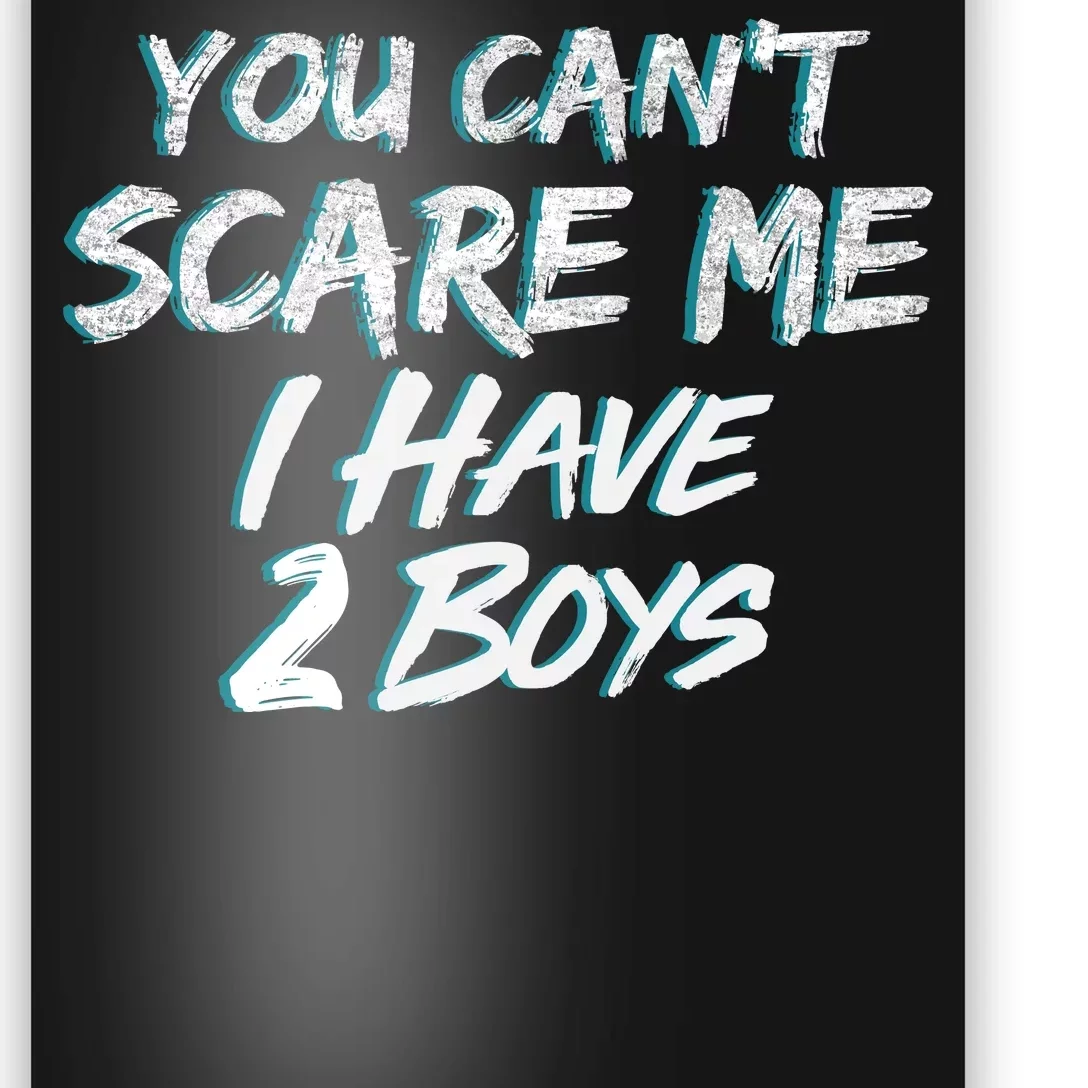 You Can't Scare Me I Have Two Boys Poster