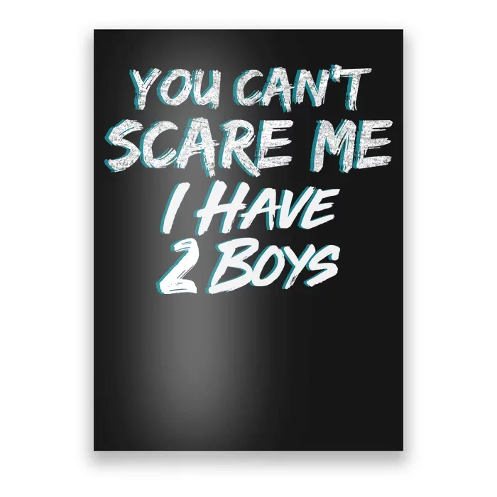 You Can't Scare Me I Have Two Boys Poster