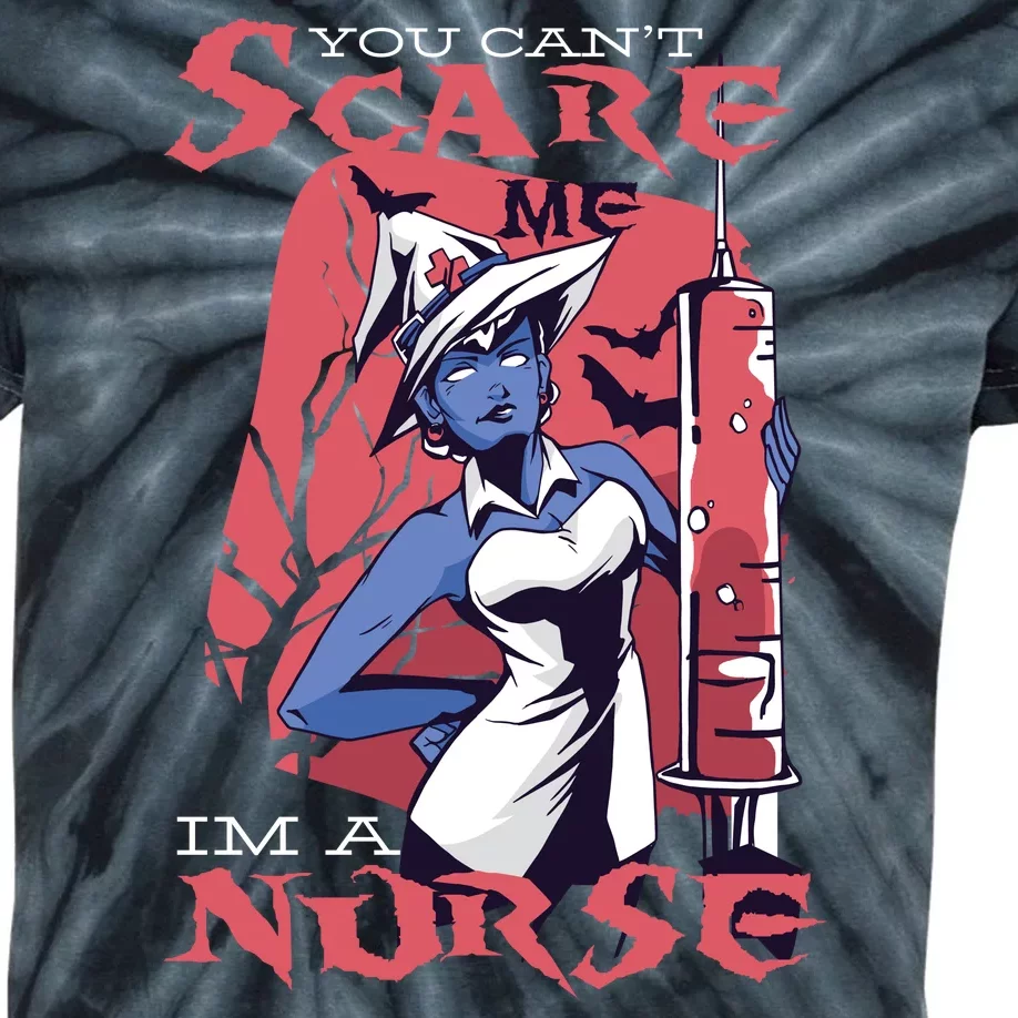 You Can't Scare Me I'm A Nurse Kids Tie-Dye T-Shirt