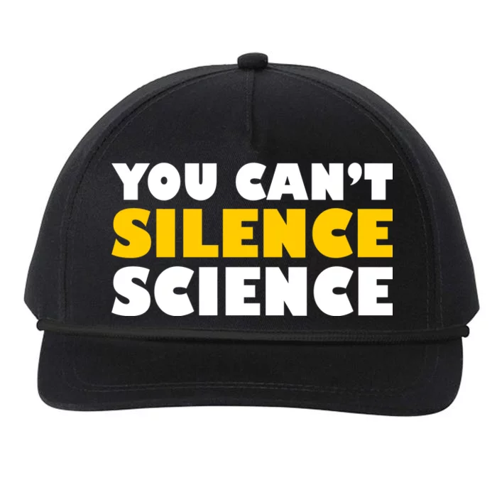 You Can't Silence Science! Resist Protest Snapback Five-Panel Rope Hat