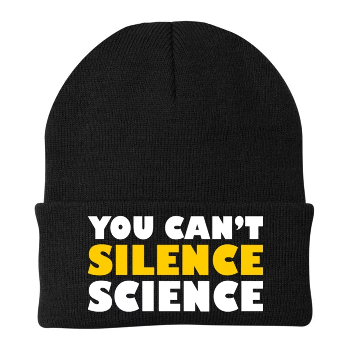 You Can't Silence Science! Resist Protest Knit Cap Winter Beanie