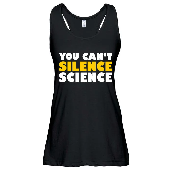 You Can't Silence Science! Resist Protest Ladies Essential Flowy Tank