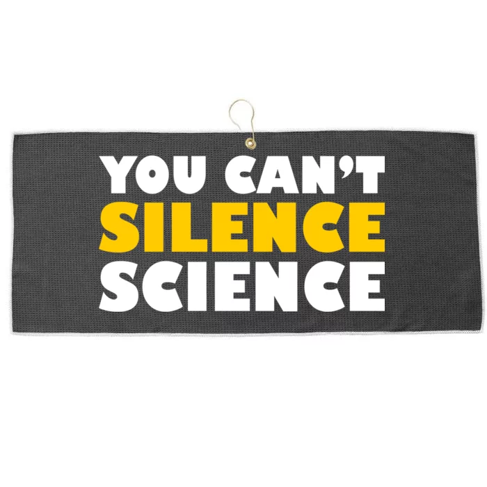 You Can't Silence Science! Resist Protest Large Microfiber Waffle Golf Towel