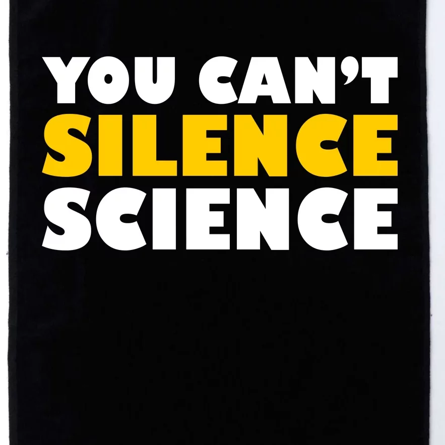 You Can't Silence Science! Resist Protest Platinum Collection Golf Towel