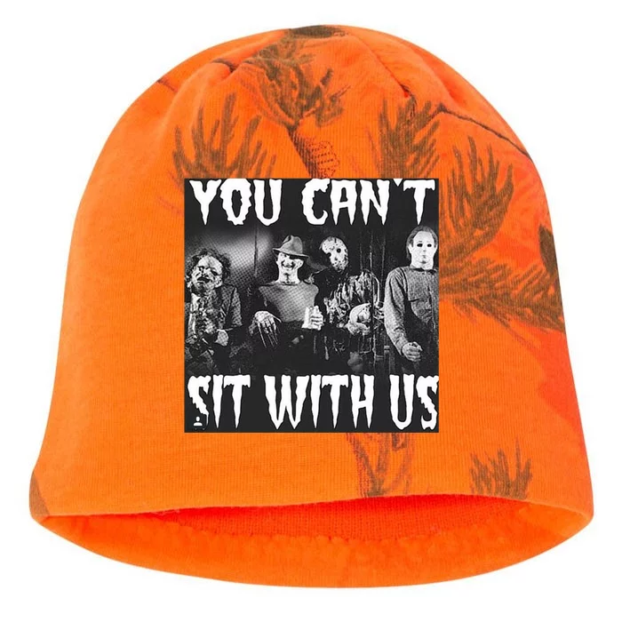 You Can't Sit With Us Classic Horror Villains Kati - Camo Knit Beanie