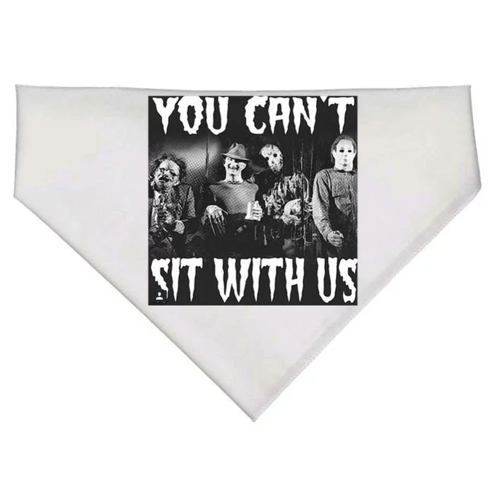 You Can't Sit With Us Classic Horror Villains USA-Made Doggie Bandana