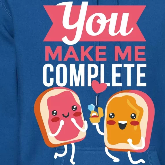 You Complete Me Peanut Butter Jelly Premium Hoodie