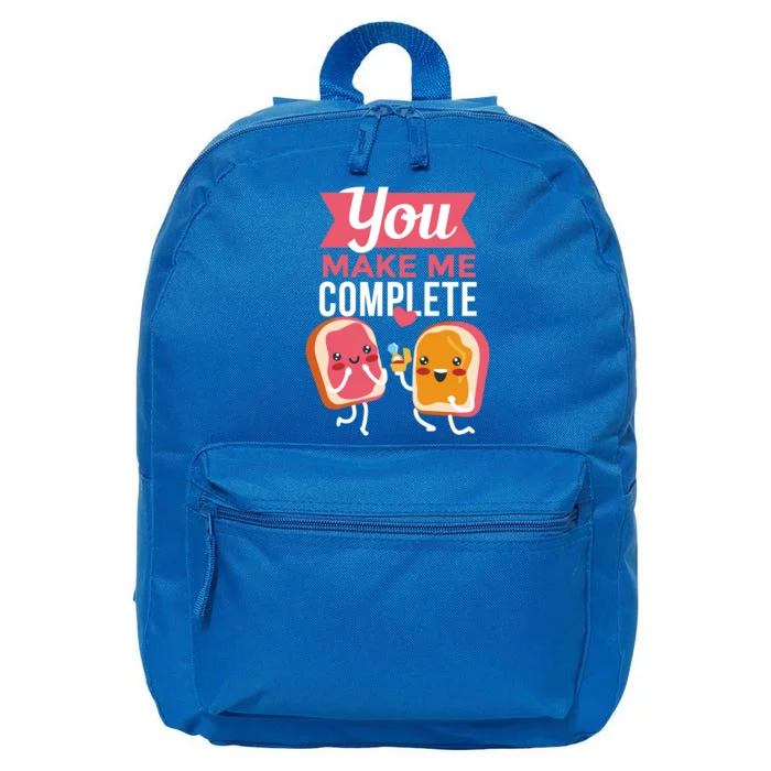 You Complete Me Peanut Butter Jelly 16 in Basic Backpack