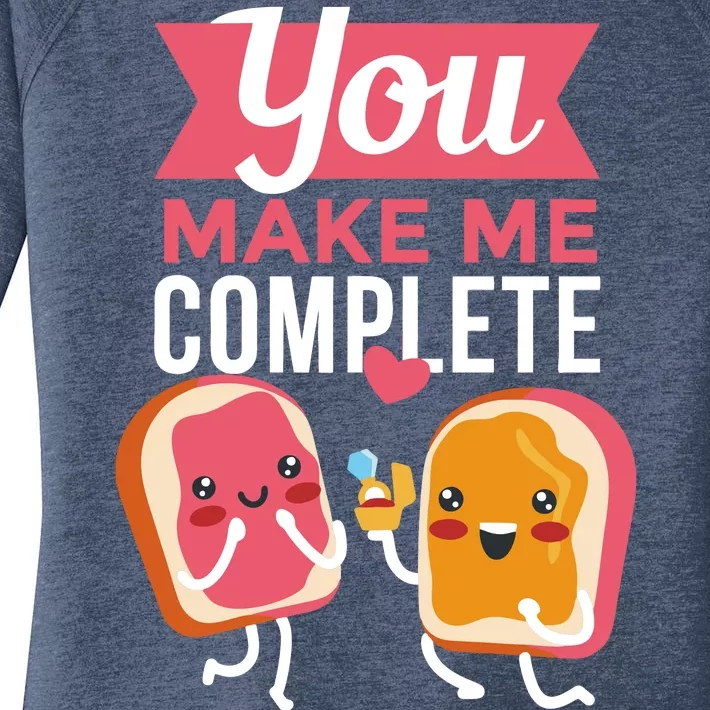 You Complete Me Peanut Butter Jelly Women's Perfect Tri Tunic Long Sleeve Shirt