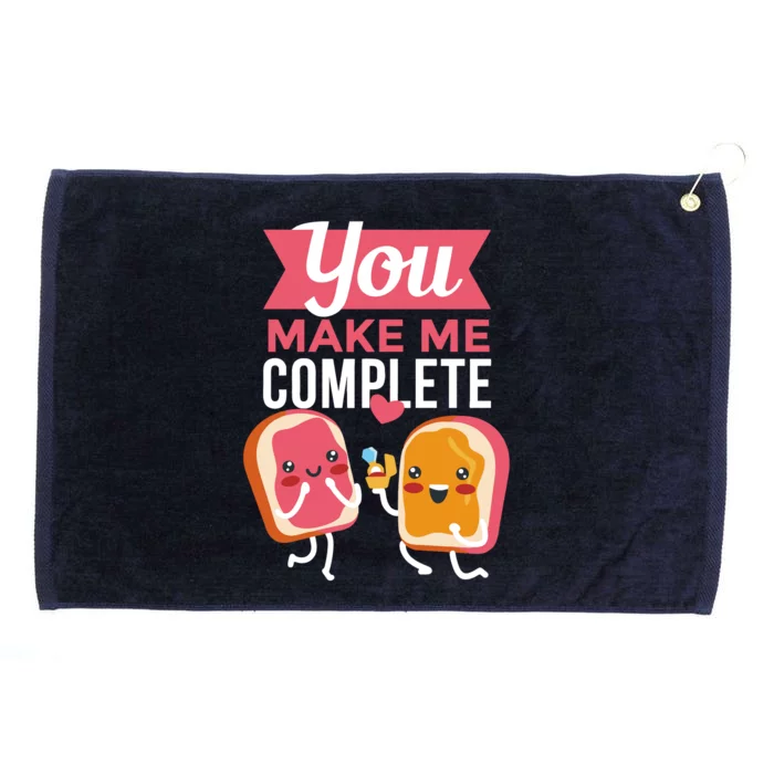 You Complete Me Peanut Butter Jelly Grommeted Golf Towel