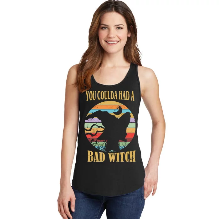 You Coulda Had A Bad Witch Halloween Ladies Essential Tank