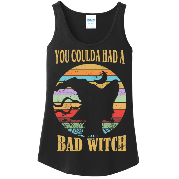 You Coulda Had A Bad Witch Halloween Ladies Essential Tank