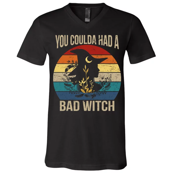 You Coulda Had A Bad Witch Vintage V-Neck T-Shirt